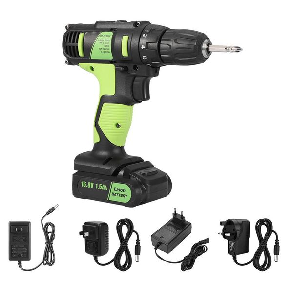 

16.8v electric rechargeable cordless drill screwdriver handheld professional tools