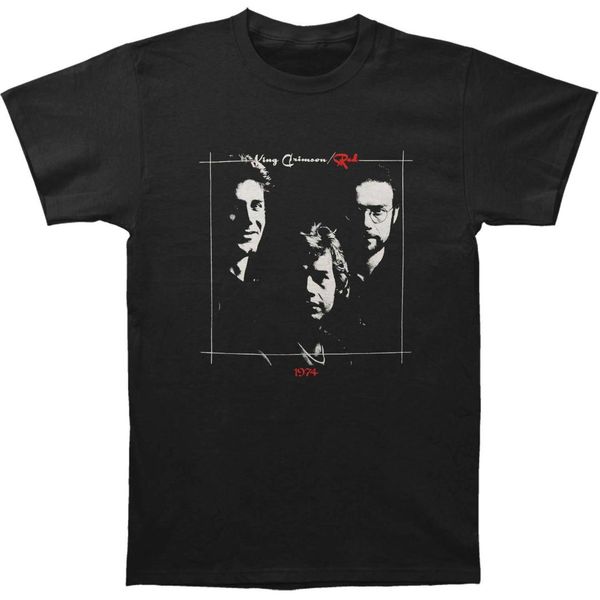 

short sleeves cotton fashion t shirt king crimson men's red t shirt small black, White;black