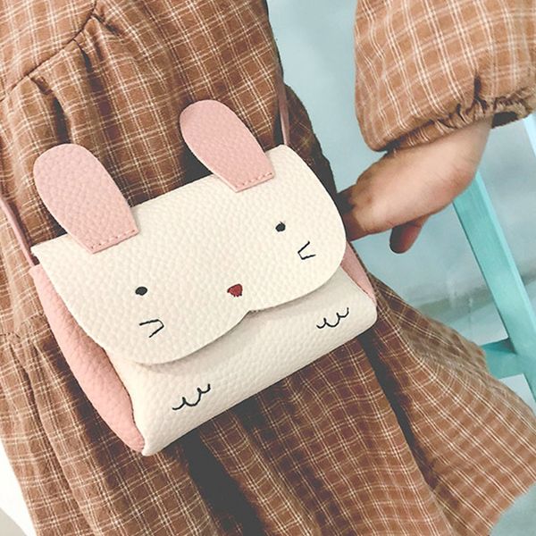 

2019 new girls pu coin purse bag wallet kids rabbit one shoulder bag small coin purse change wallet kids girls bags