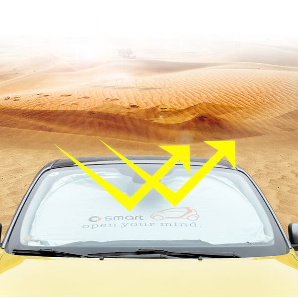 

car window sun shade front windshield visor cover for new smart 453 fortwo forfour car styling sunroof uv protection accessories