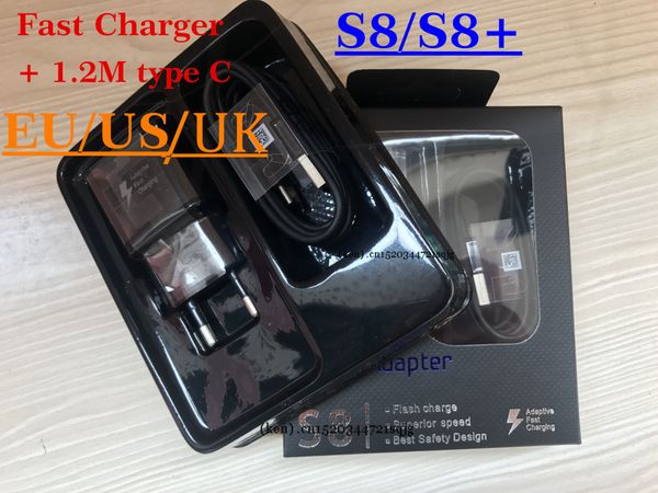 

Dhl 100pc et 5v 2a u eu plug fa t charging travel adapter wall fa t charger 1 2m original type c u b data cable with retail box