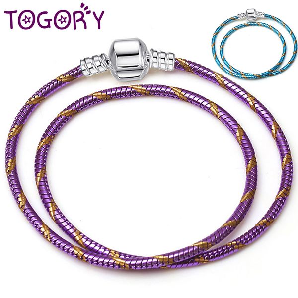 

16cm-21cm charm bracelet fit european original silver snake chain link fine bracelet as women diy jewelry making, Golden;silver