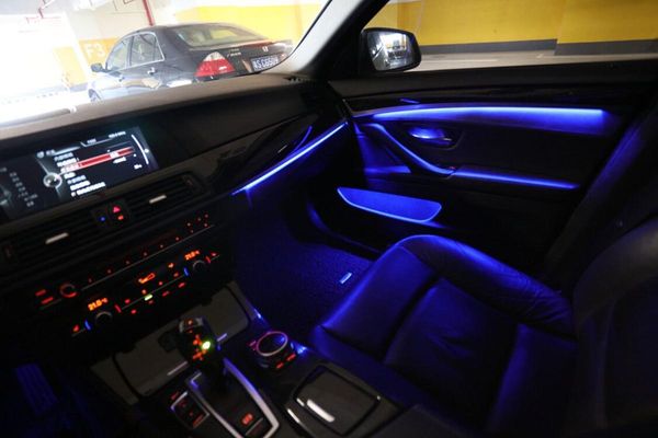 

universal for 1 2 3 4 5 6 7 series car neon interior door ambient light decorative lighting 9-color automatic conversion