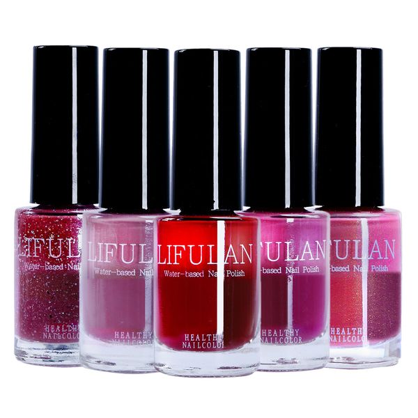 

8ml water-based nontoxic odorless tearable nail polish smeared gradient nail polish temperature change color bottle tslm1