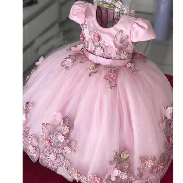 

pink jewel 2020 flower girls dresses girls first communion dresses party prom princess pageant girls formal party gown, White;blue