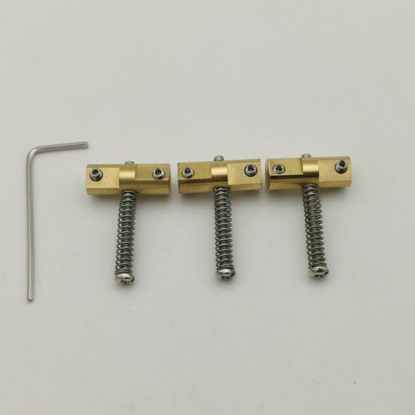 

guita parts vintage brass bridge saddles for fd telecaster tele guitar(pack of 3)
