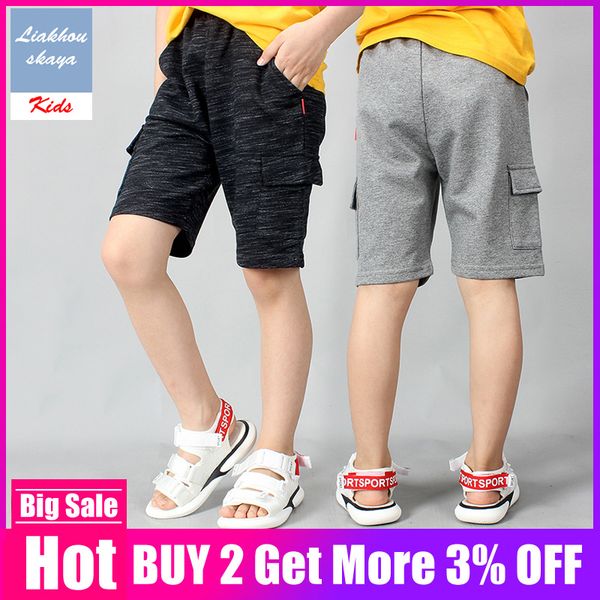 

kids 2019 new summer baby shorts casual letter printed shorts for boys soft cotton stretch short pants children clothes, Black