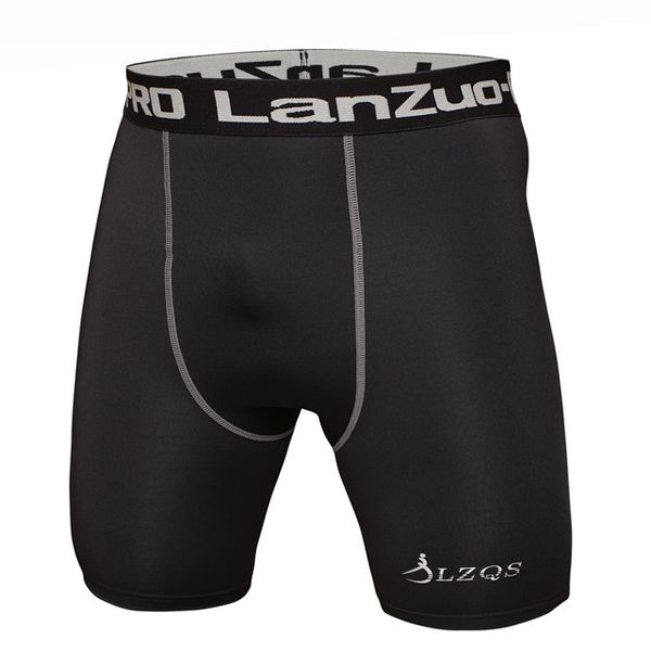 

2016 new gym clothing men compression tights shorts quick dry training running basketball men gym sports short pants, White;red