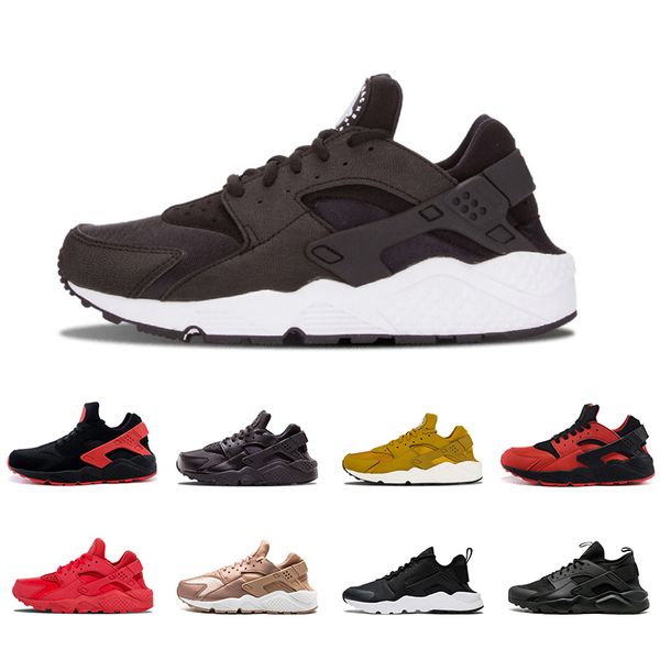 

air huarache 1.0 iv 4.0 мужские кроссовки тройной черный белый красный модные спортивные кроссовки женские спортивные дышащие кроссовки 5.5, White;red