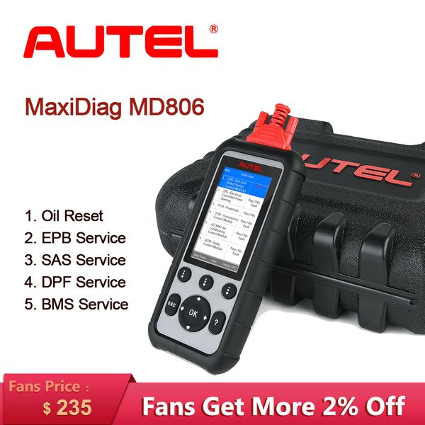 

new autel maxidiag md806 car diagnostic tool automotive scanner obd2 auto scan tools code reader engine test diagnostic for car