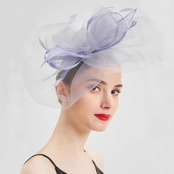 

fedoras hat fascinators фиолетовый свадьбы церковь hat для женщин элегантный vintage ladies женские головные уборы банкет пром bonnet cap ed, White