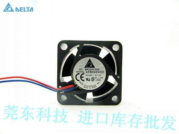 

delta afb0424hd 4cm 4020 dc 24v 0.11a double ball bearing server inverter industrial cooling fan