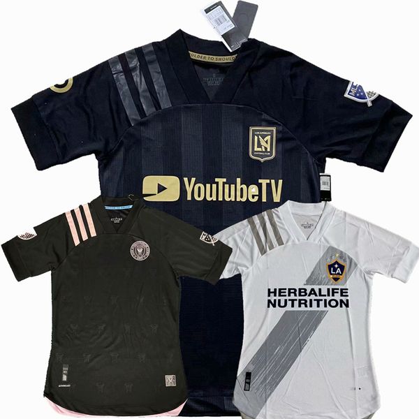 

player version inter 2020 2021 la galaxy los angeles fc soccer jerseys vela chicharito mls miami cf 20 21 football player shirts, Black;yellow