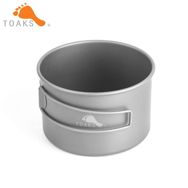 

toaks bwl-550 titanium bowl outdoor foldable handle camping cookware 550ml d103mm & d118mm