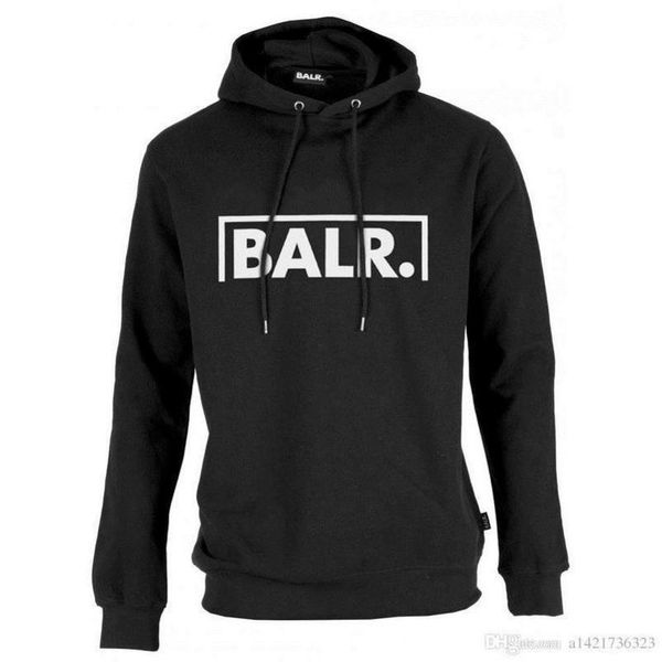 

fleece balr casual hoodies sweatshirt cool hip pop br pullover mens&women sportwear coat jogger tracksuit fashion, Black