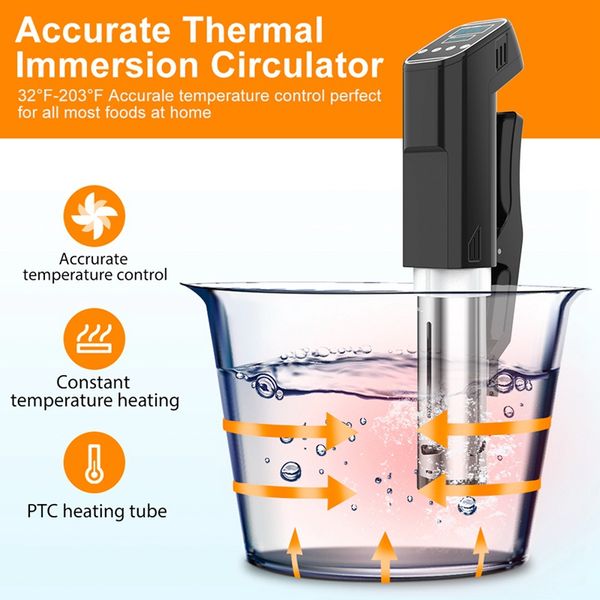 

food vacuum low temperature cookingcooker immersion heater circulator accurate temperature control vacuum slow processor eu /220