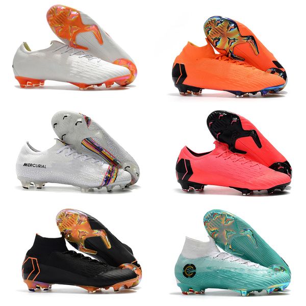 

new mercurial vapors fury vii xii elite fg 12 superfly vi 6 360 cr7 njr low ronaldo neymar men women kids soccer knitted surface