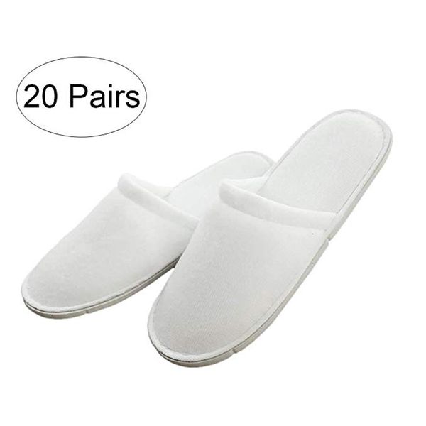 

slippers 2019 autumn winter new 20 pairs disposable l slippers thickening plus velvet anti-skid wholesale shoes #n22, Black