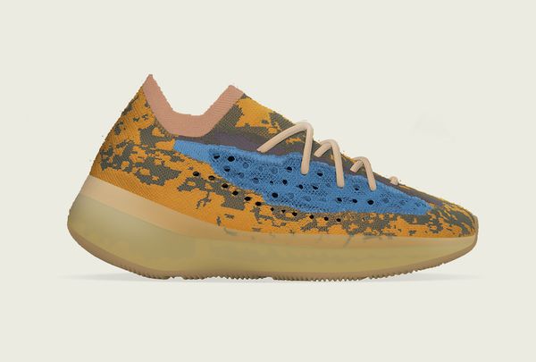 

new authentic 380 blue oat fy5137 reflective bloarf running shoes men women kanye west mist alien wave runner sneakers with original box