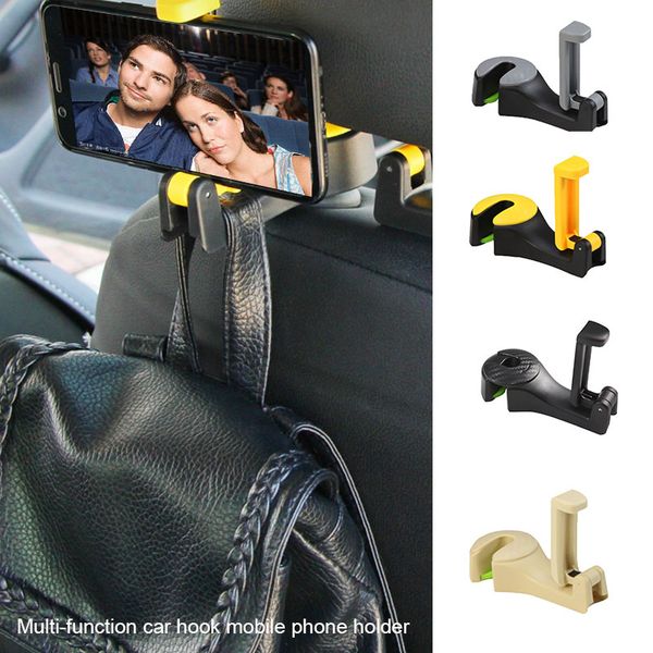 

vehemo cars phone holder vehicle headrest hook universal rotate phone stand backseat scalable hanger