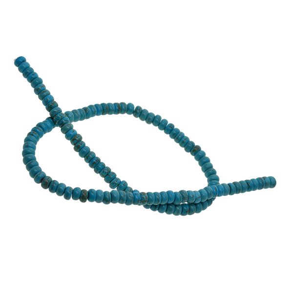

1 strand (15inch) natural blue turquoise spacer loose beads gemstone for jewelry making accessory (2 styles can choose