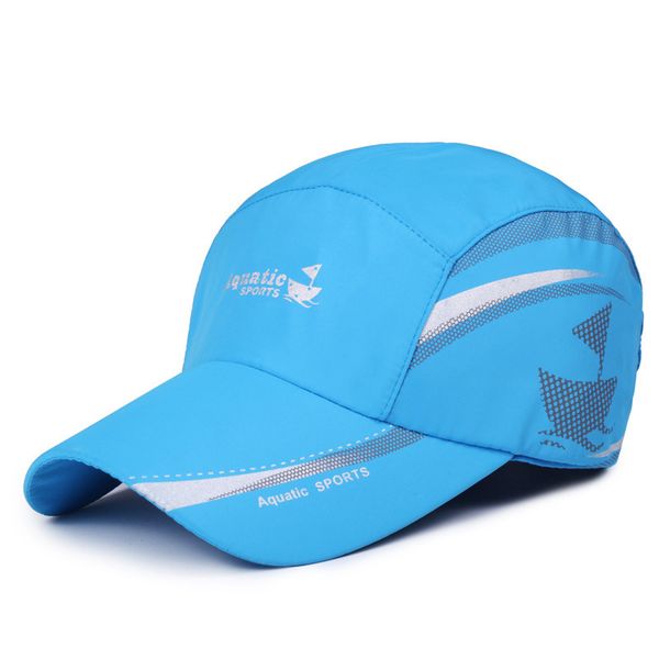 

summer sun visor ultra-thin breathable waterproof leisure sports men and women quick-drying caps, Blue;gray