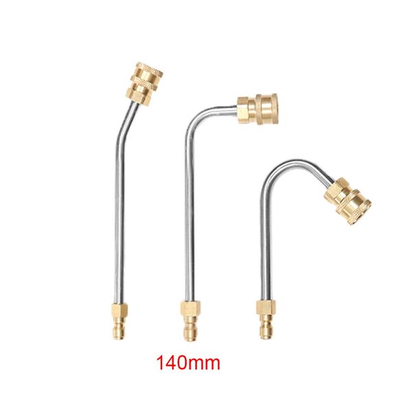 

high pressure car washer gun extension wand 1/4" quick connector car washing lance replacement clean rod 30/90/u-shape