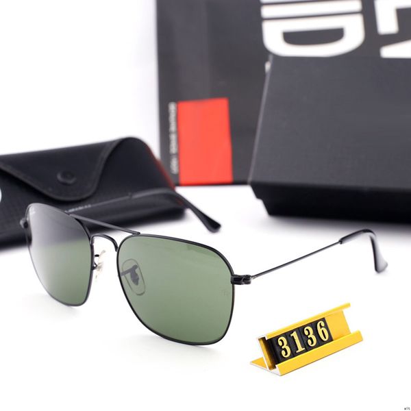 

casual luxury men women sun glasses brand pilot uv protection lens outdoor designer sunglasses summer style eyewear for mens ladies gift, White;black