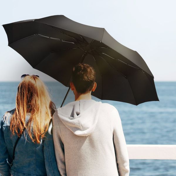 

anti-uv umbrella 10 bones double layer folding umbrella automatic sunshine uv shading rainy day protective