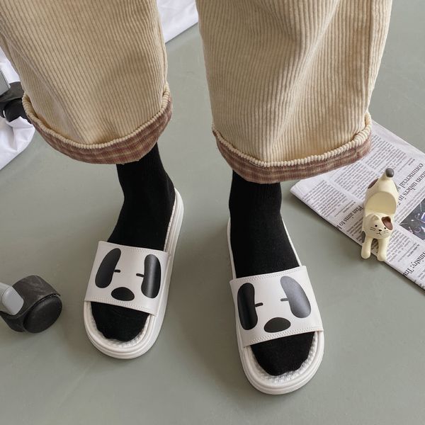 

slippers women summer shoes woman 2020 luxury slides platform low pantofle soft designer flat new casual rubber pu fashion, Black