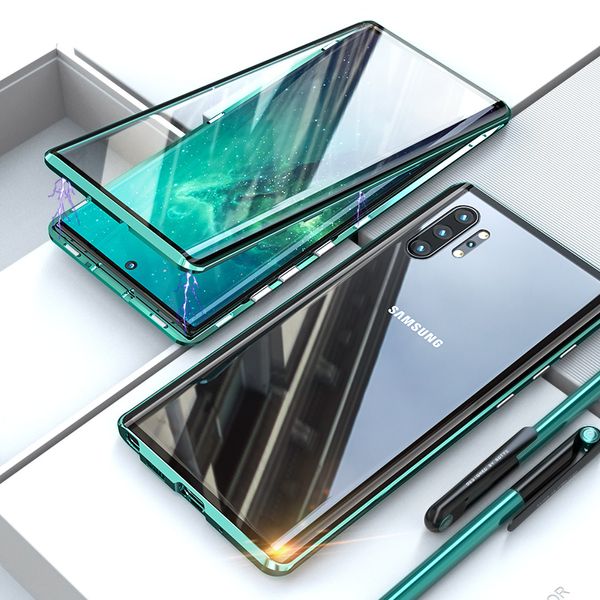

Гибридный магнитный адсорбции 360 полный закаленное стекло чехол для Samsung Galaxy Note 10