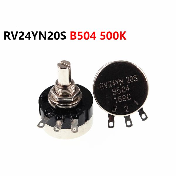 

single turn carbon film potentiometer rv24yn20s b504 500k adjustable resistor