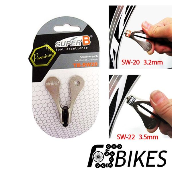 

super b tb-sw20/tb-sw22 bike tools spoke wrench bike bicycle wheel spoke key maintence tool 3.5mm 3.2mm repair tool