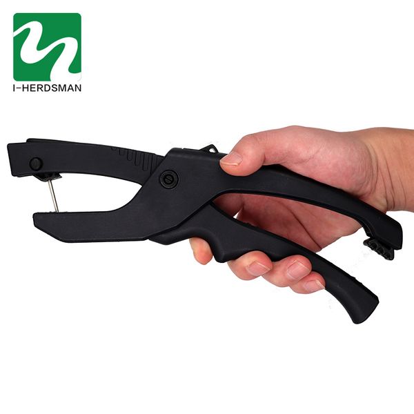 

1 pcs single integrated ear tag pliers alloy steel hydraulic pliers cow sheep identification tool livestock animal application
