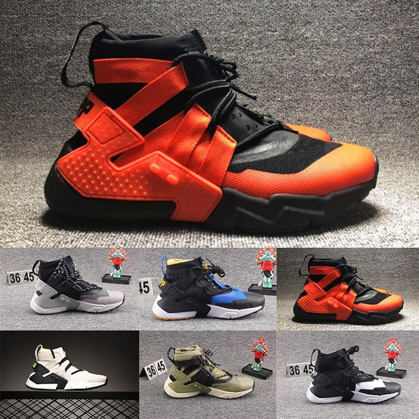 

2020 huarache gripp sail qs running shoes for mens women huara khaki blue sports sneakers outdoors jogging walking size 36-45