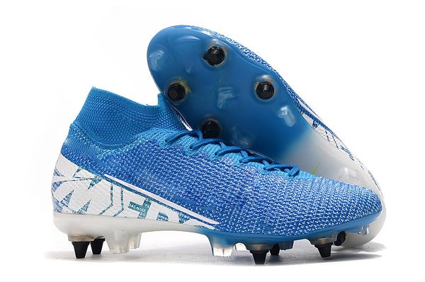 

2019 mens superfly 7 elite se fg soccer cleats cr7 neymar football boots bottom steel nail mercurial vapors 13 elite fgus6.5-11