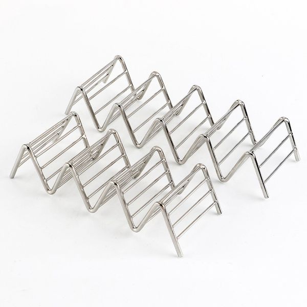 

taco holder stainless steel taco stand mexican food rack shells 1-4 slots