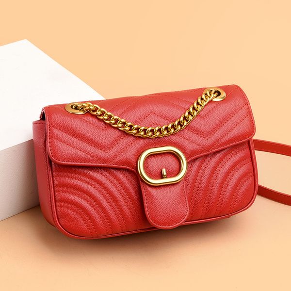 

2020 new fashion wild chain bag female bag leather shoulder messenger