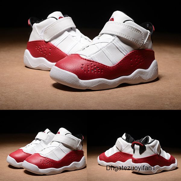 

6 rings kids basketball shoes sports shoes children sneakers gym red chicago midnight navy boy girls 6s athletic designer shoes eu22-27