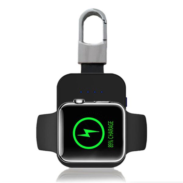 

qi wireless charger external battery pack for apple watch iwatch 1 2 3 wireless charger power bank 950mah portable outdoor