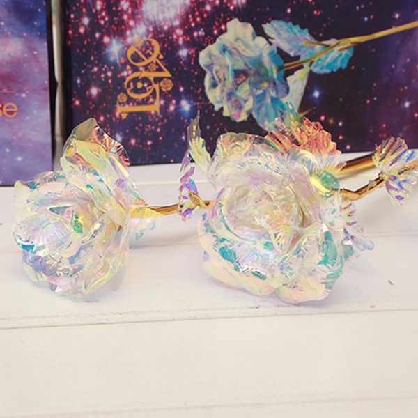 

lighting rose forever rose lasts forever love wedding decor lover valentine's day creative gift 24k glowing foil plated