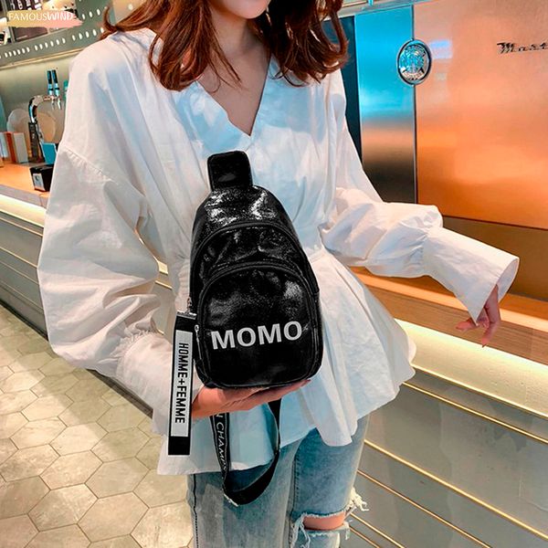 

holographic waist bag for women plain laser sequin girl waist bag running zip belt money chest pouch holiday bag