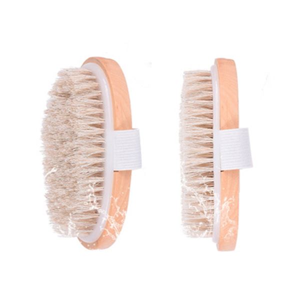 

ванна кисть натуральная щетина dry body brush удалить мертвую кожу и токсины, лечение целлюлита, улучшает лимфатический функции, хорошо для