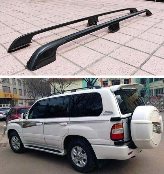 

roof rack baggage luggage for toyota land cruiser prado lc100 fj100 1998-2007 (black silver