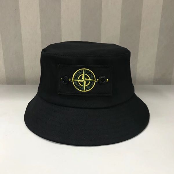 

6 colors SI bucket hats outdoor caps men women unisex beanies sun hats cotton stingy brim hats black white