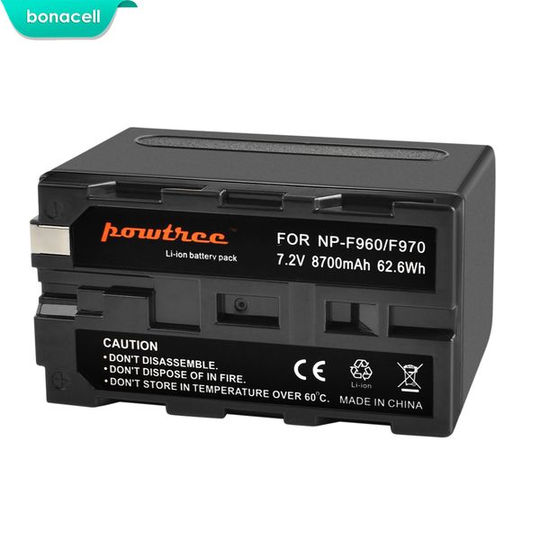 

bonacell 7.2v 8700mah np-f960 np-f970 np f960 f970 f950 battery for sony plm-100 ccd-trv35 mvc-fd91 mc1500c l10