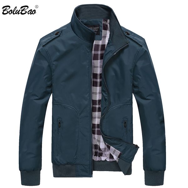 

bolubao quality brand men casual jacket coat 2019 autumn men's solid color jackets clothing male comfortable slim fit jackets, Black;brown