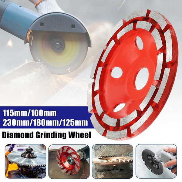 

100/115/125/180/230mm double row diamond grinding wheel disc bowl shape grinding cup concrete granite stone ceramics tools