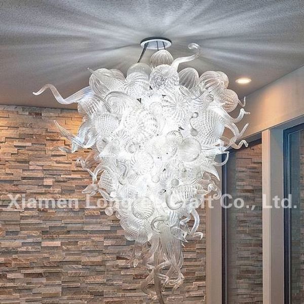 

110v/120v dty 100% hand blown glass chandelier vintage glass light with led bulb