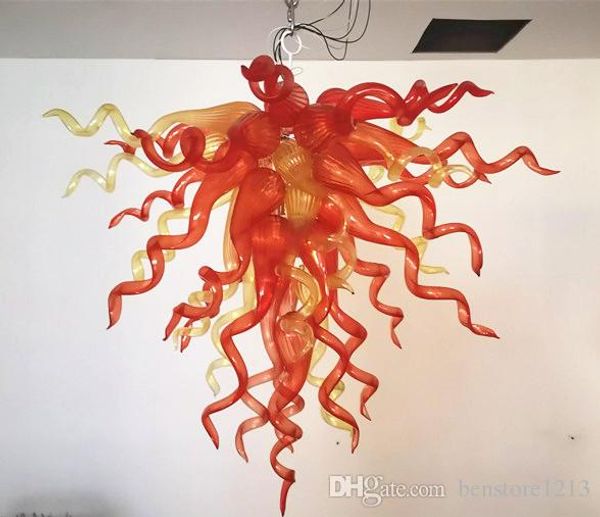 

price led pendant light unique design american style handmade blown glass chandeliers orange small crystal chandelier